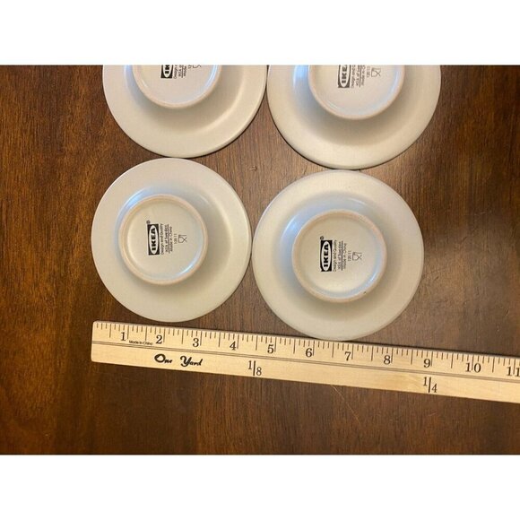 6 IKEA 120 11 Beige Dipping Bowls Saucers  Set Of 6 Excellent Condition - Picture 5 of 9